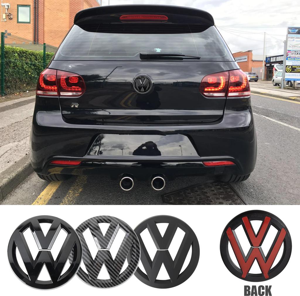 For VW VOLKSWAGEN New Non-destructive Car Front Radiateor Badge Stickers Rear Trunk Lid Badge Decal For Volkswagen Golf 7.5 VW M