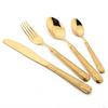 4Pcs Cutlery Set Gold Wheat Ears Pattern Dinnerware 304 Stainless Steel Tableware Knife Fork Spoon Dinner Set Western Flatware