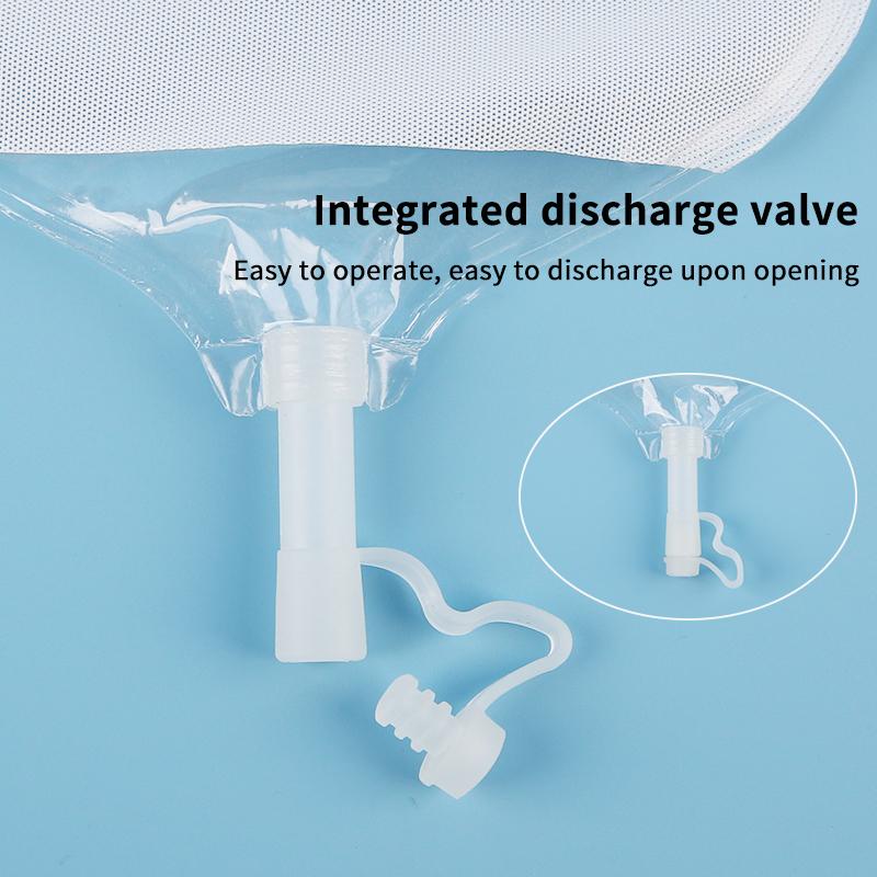 10 Pcs Drain Valve One-Piece System Colostomy Bags For Adults Disposable Colostomy Pouch Opening 20-65Mm With Clip Closure