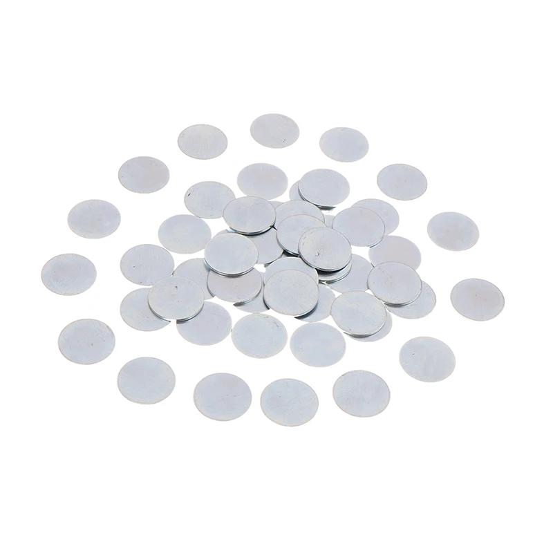 50/100Pcs Ultra-thin Round Galvanized Sheet Iron Sheet For DIY Handmade Make Accessories
