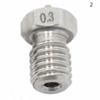 5 stücke Edelstahl Düse Extruder 3D Drucker Teile Filament Gewinde Teil