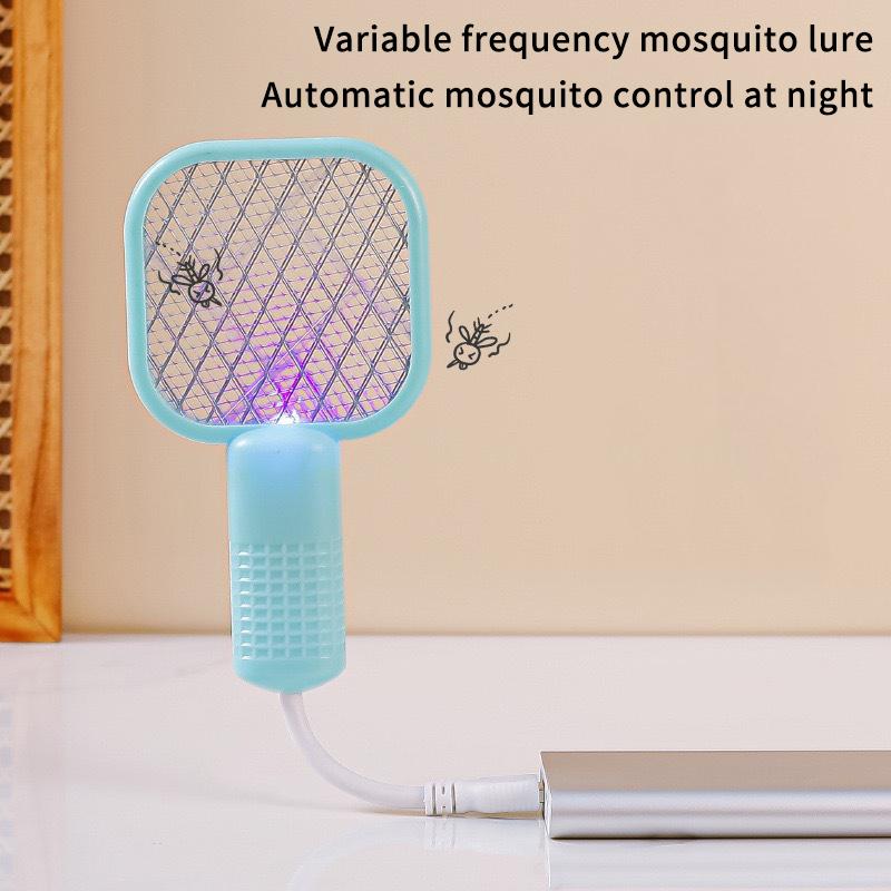 Pest Control Usb Mosquito Swatter Trap Electric Shock Mini Fly Bug Zapper Uv Light Portable Insect Racket Bedroom
