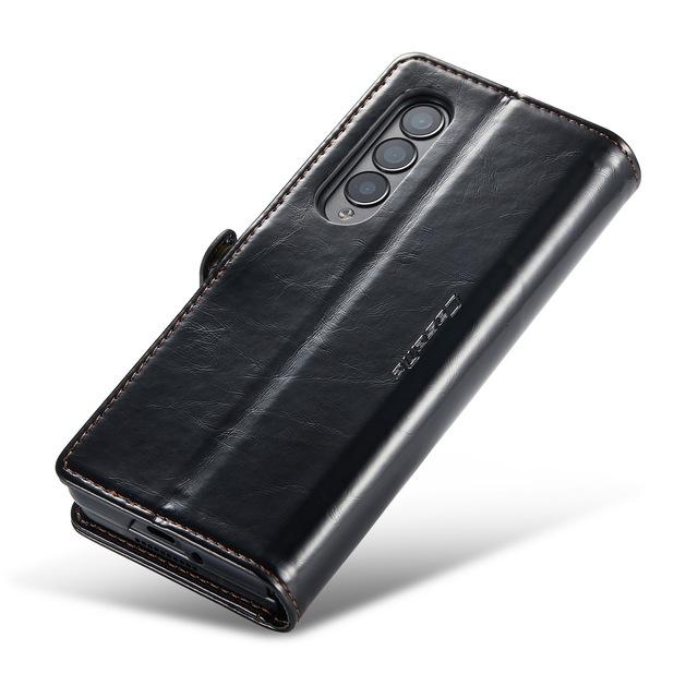 Anti -Slip Comfortable Leather Wallet Case For Samsung Galaxy Z Fold 4 Fold4 5g Fold3 Fold 3 Shockproof Phone Accessories Cover