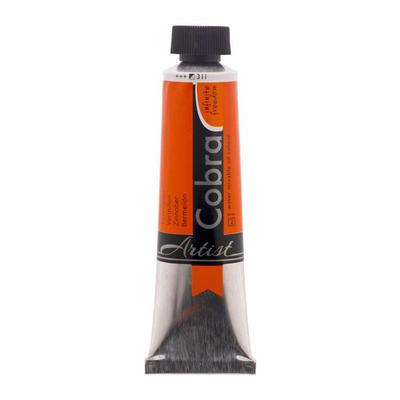 Oil Paint - Cobra - Vermilion - 40ml Tube - Watermixable - Artist Quality