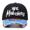 Korean Style Donut Embroidery Baseball Cap Adjustable Dance Snapback Hats  Outdoor