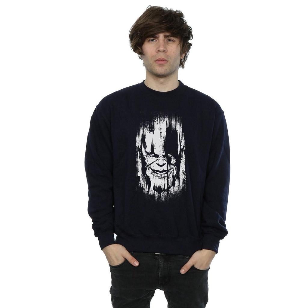 Marvel Mens Avengers Infinity War Thanos Face Sweatshirt