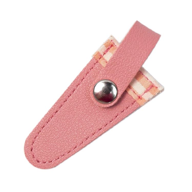 PU Leather Scissors Sleeve Scissors Protect Cover Color Lattice Scissors Sheath