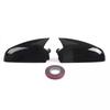 Glossy Black Pair Side Mirror Cover For Vauxhall For Opel Astra H MK5 Door 2004-2009 Glossy Black Rearview Mirror Cap Cover