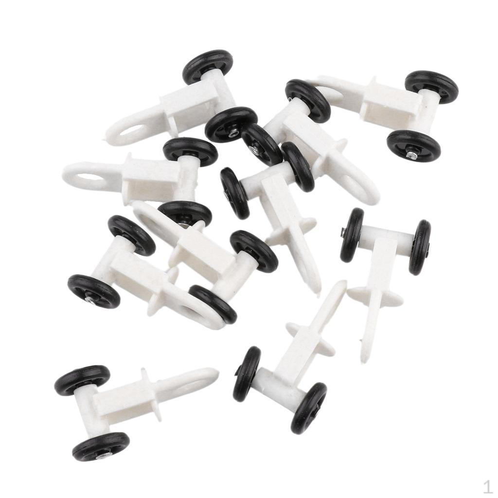 10 шт. Скользящие ролики для карниза штор, Скользящие кольца для душевой штанги, Роликовые скользящие элементы для 2#-30mm