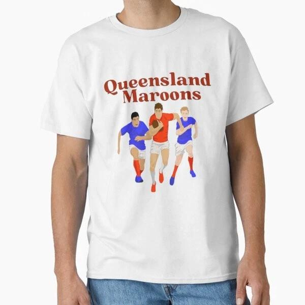 Queensland Maroons Classic TShirt Made In UsaAus TShirt S2xl S