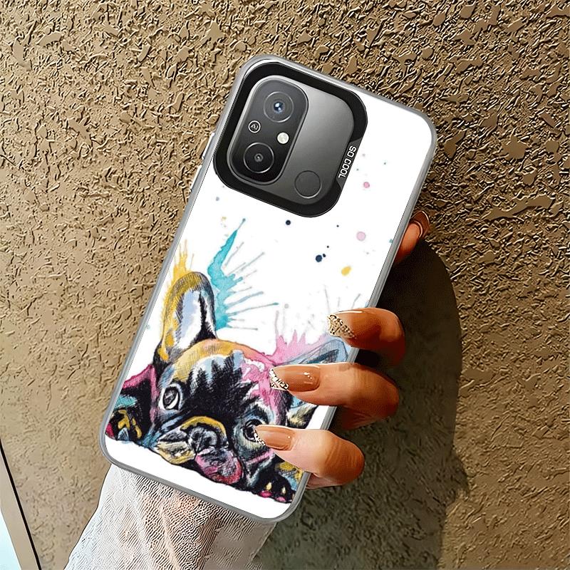 

French Bulldog Dog Pug Design Shockproof Phone Case for Xiaomi Poco X7 X6 X5 X3 Pro F7 Ultra M8 Redmi 15C 15 14C 13C 12C 10C 13 Xiaomi Redmi 12C