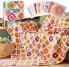 Koundeneko Crochet Pattern Granny Square Card Crochet Craft DIY Guide for and 50 Mixed Crochet Patterns Not Deck, 50-Piece Set, Book, Kit, Beginners,