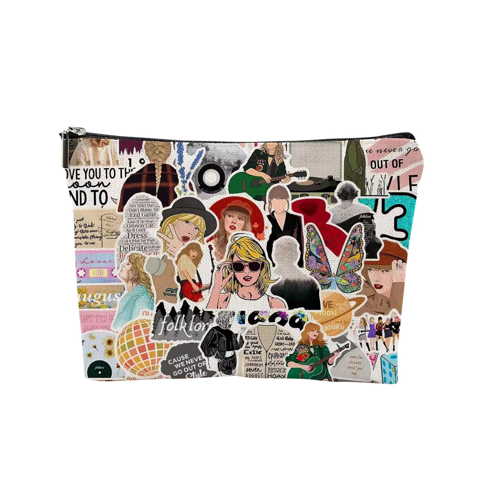 

Printed Cosmetic Bag Clutch Bag Multifunctional Travel Storage Bag