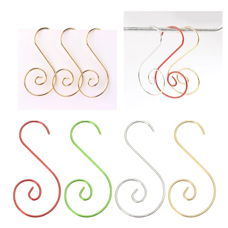 100pcs Elegant Christmas Ornament Hangers Hooks for Tree Decoration and Crafts Stylish Ornaments Hanging Solution