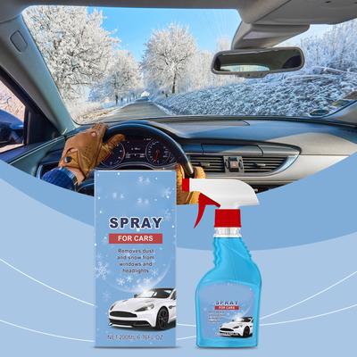 Spray do odladzania samochodu, odladzający i zapobiegający zaparowaniu, długotrwały, wygodny spray do odladzania 200 ml