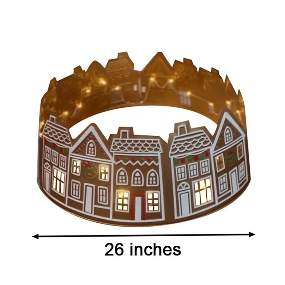Christmas Ornaments Christmas Tree Cover Skirt LED Xmas Tree Base Decorative  Holiday Supplies