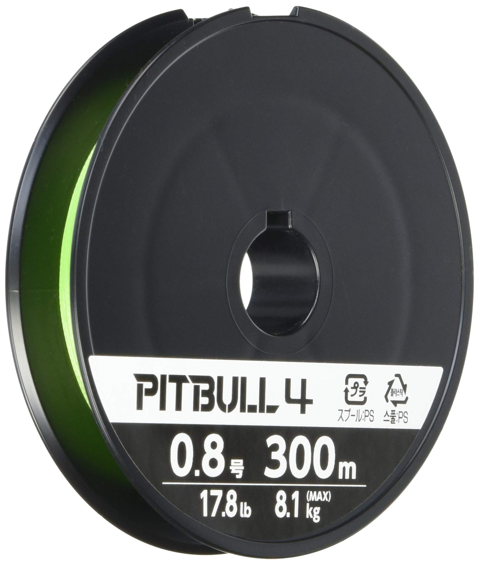 Рыболовная леска Shimano Pitbull 4, 300 м, 0.8, Зеленая, PL-M74S зелёный