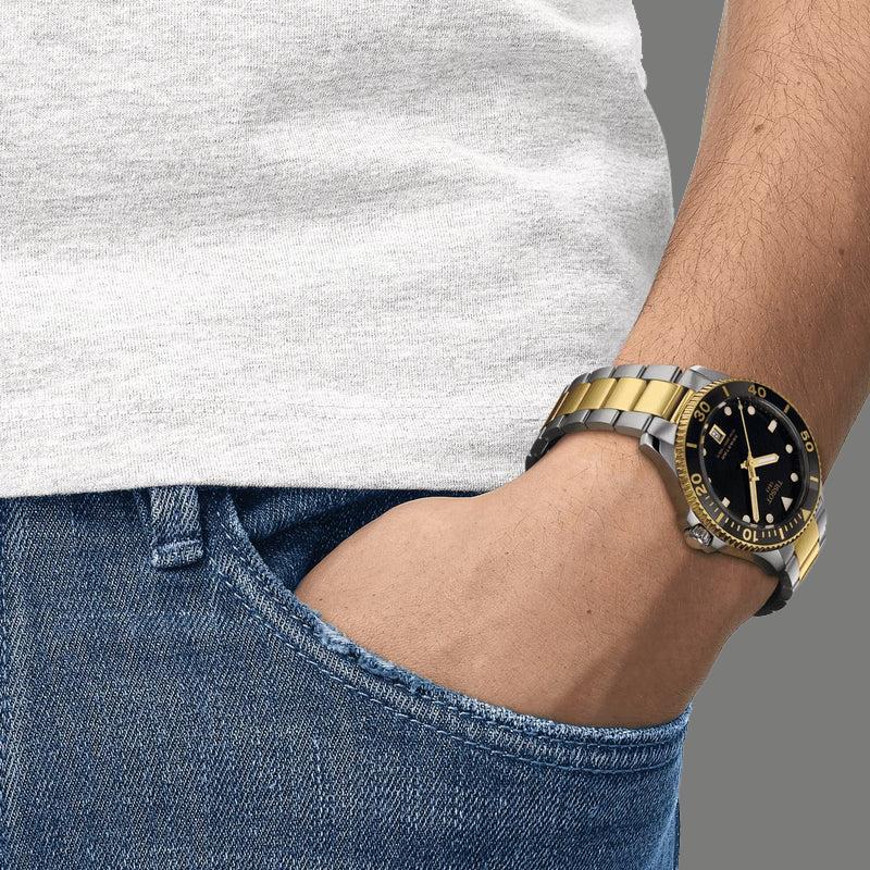 Tissot Starfish Collection Quartz Movement Men's Watches Watch 40mm Black Dial Stainless Steel Watchband T120.410.22.051.00