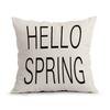 Rural Style Easter Bunny Pillowcase Printed Polyester 40/45/50cm Throw Pillowcover Decorative Sofa Cushion Pillowslip Home Decor