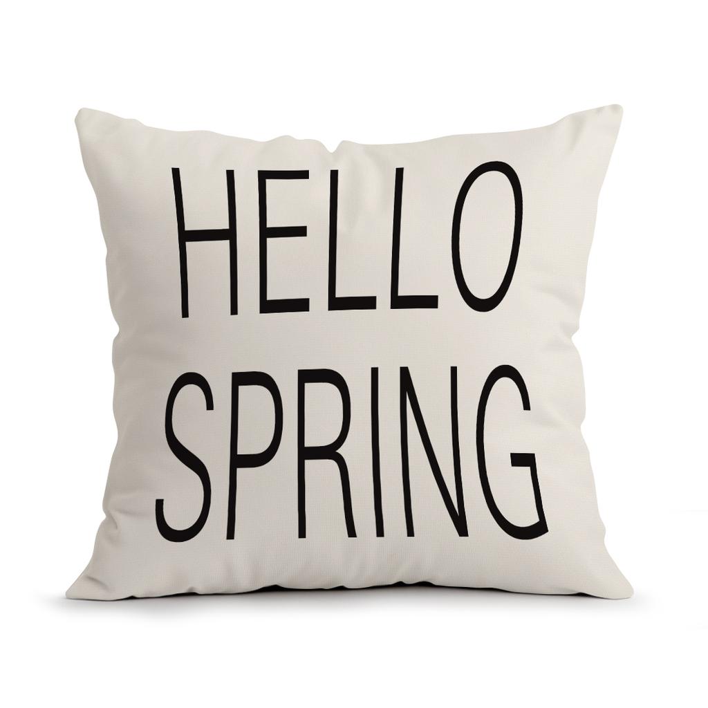 Rural Style Easter Bunny Pillowcase Printed Polyester 40/45/50cm Throw Pillowcover Decorative Sofa Cushion Pillowslip Home Decor