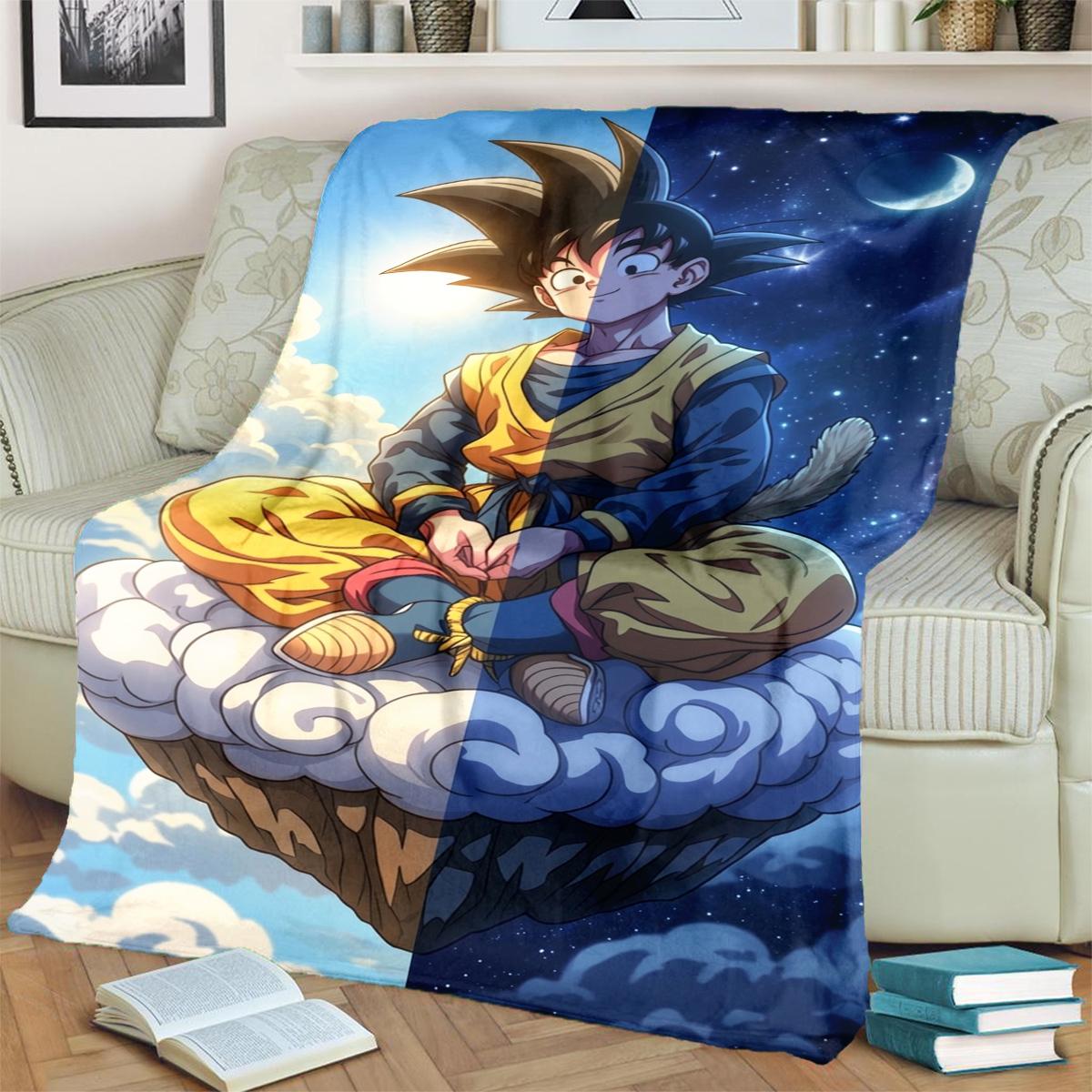

Dragon Ball! Cozy Blanket Warm Flannel for Bedrooms, Sofas, Beds, Chairs, Picnics, Travel 75x90cm