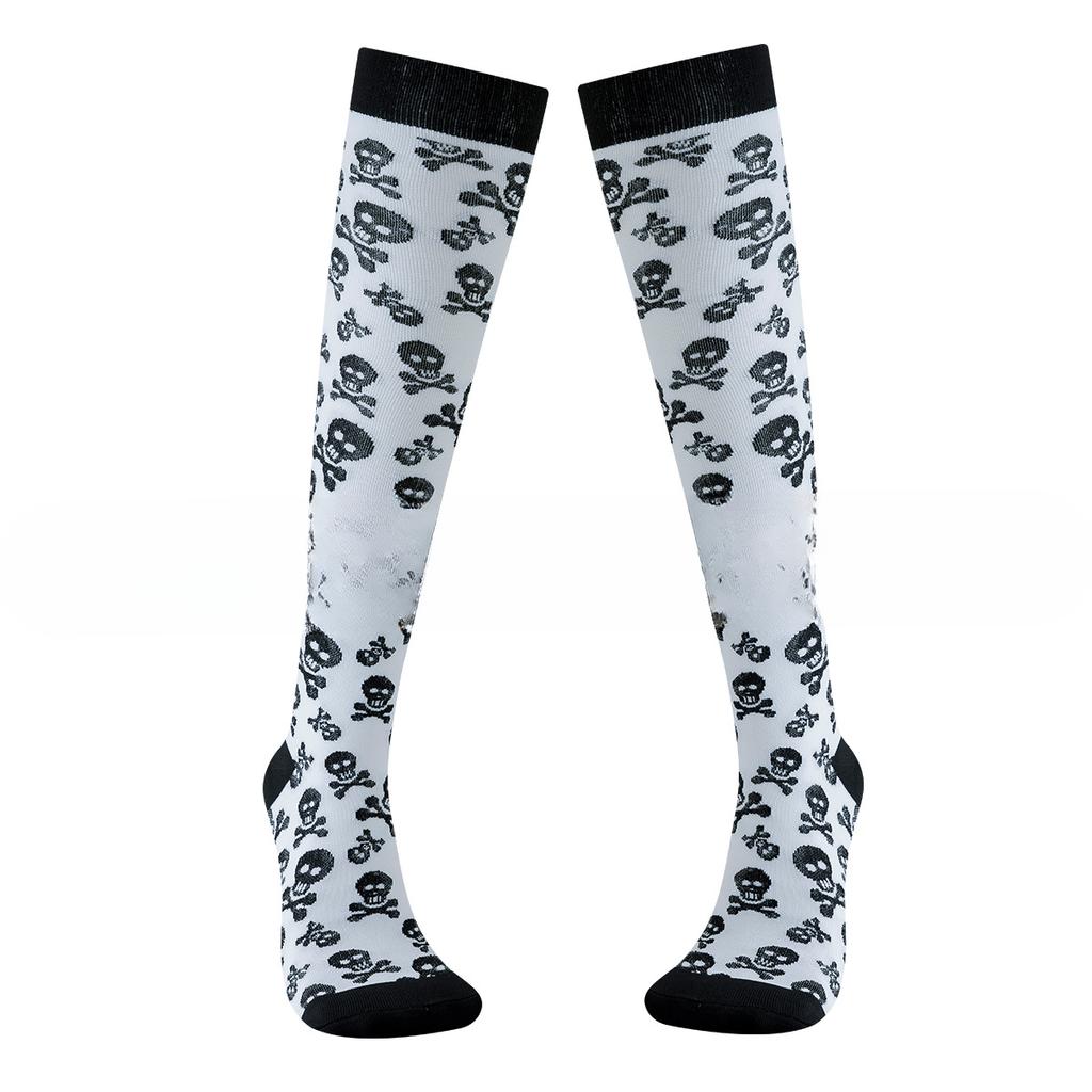 5 Pairs Of Halloween Pattern Compression Socks Halloween Compression Socks Manufacturing