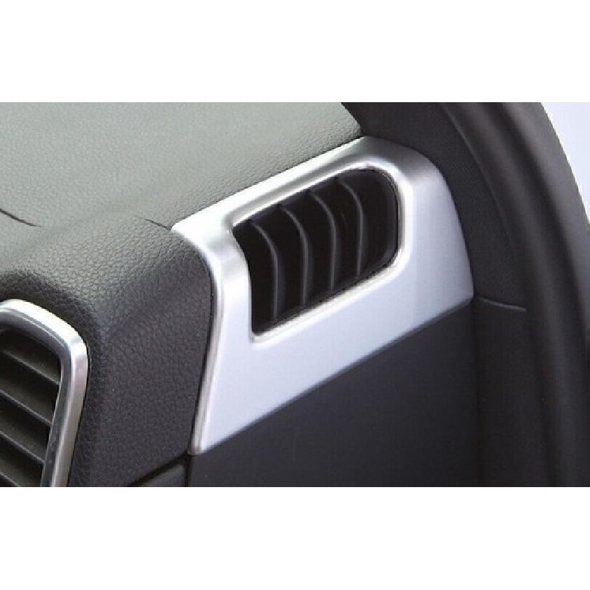 For Porsche Cayenne 2019-2023 Matte Silver Console L&R Air Outlet Vent Trim 2PC