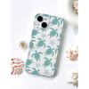Starfish green sea turtle suitable for Apple 16promax mobile phone case 15plus transparent 1413 Europe and America 12 airbag