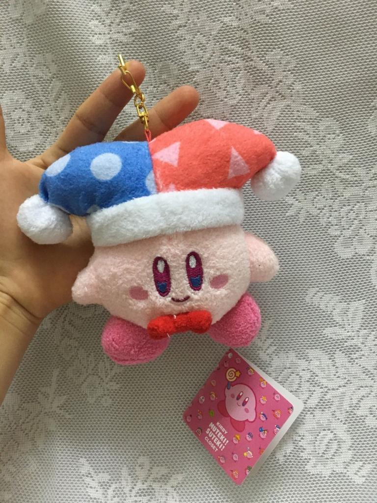 Kirby Pearl Chef Plush Toy Keychain With Dot Cap For Kids And Collectors