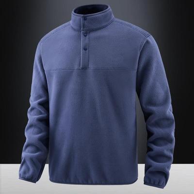 Neue Herbst- und Winter Herren Fleecejacke mit Fleece Herren Stehkragenjacke Herren Thermopullover