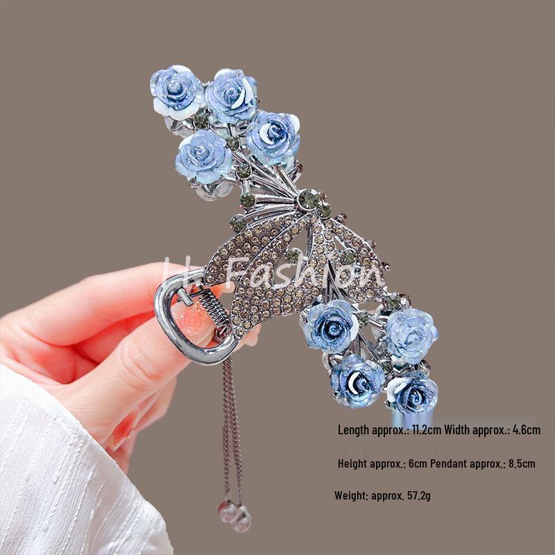 Presilha de Cabelo Floral Borla Lírio do Vale - Acessório Feminino Estilo Antigo