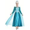 Elsa Costume Dress With Cape Women Cosplay Halloween Party Fancy Outfit Size S-4XL