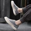 Men Top Layer Pigskin Leather Board Shoes Casual Shoe Soft Comfortable Mens Board Shoe Breathable Lace Up Fashion Sneakers Shoes