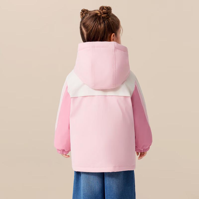 PawinPaw Unisex Cartoon Bear Color-Block Down Jacket