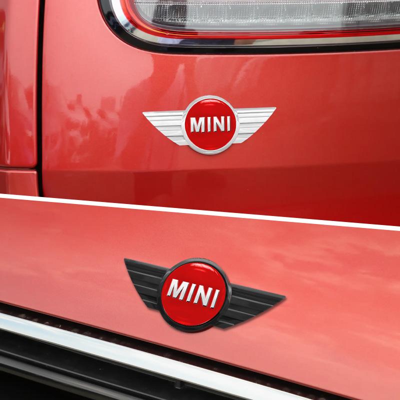 151mm 119mm ABS Car Styling Front Hood Emblem Rear Trunk Badge Stickers For MINI Cooper R50 R52 R54 R56 Countryman F55 F56 R60