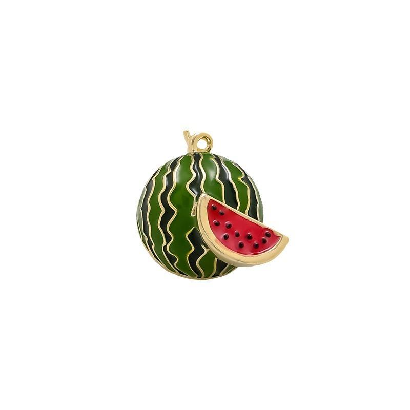 Enamel Small Watermelon Brooch, Cute Fruit Pin for Girls, Secure Clothes To Prevent Exposure, Clasp The Neckline and Corsage