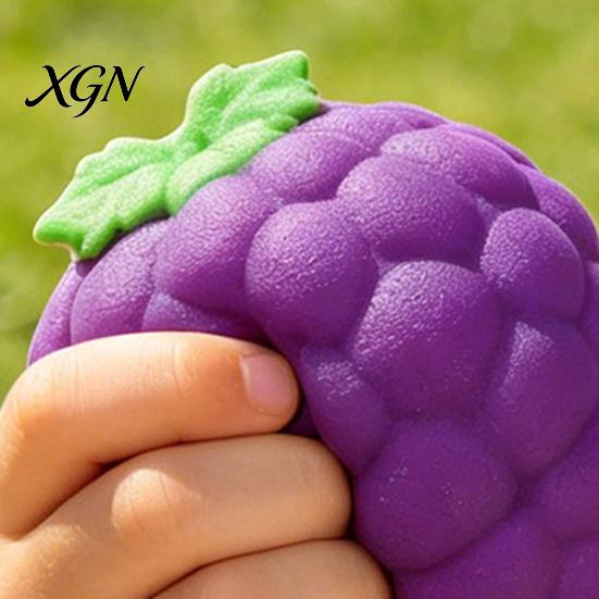 Adults Relaxation Toy Large Grape Stress Relief Toy, Slow Rebound Fake Purple Squeeze Anxiety Hand Ball Fidget for Kids