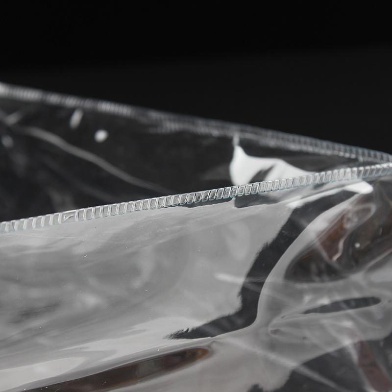 50 Stück PVC Handtasche Plastik Süßigkeitentasche Praktisch Große Kapazität Transparent Geschenk Gelee Taschen Geschenktasche Schule Arbeit Tägliche Handtasche mit Druckknopf