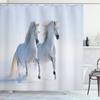 Horse Shower Curtain Western Masculine Horses Run In Farm Field Animal Farmhouse Bath Curtain Waterproof Polyester Fabric Decor
