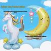 Unicorn Moon Aluminum Foil Balloon for Children's Party Decoration