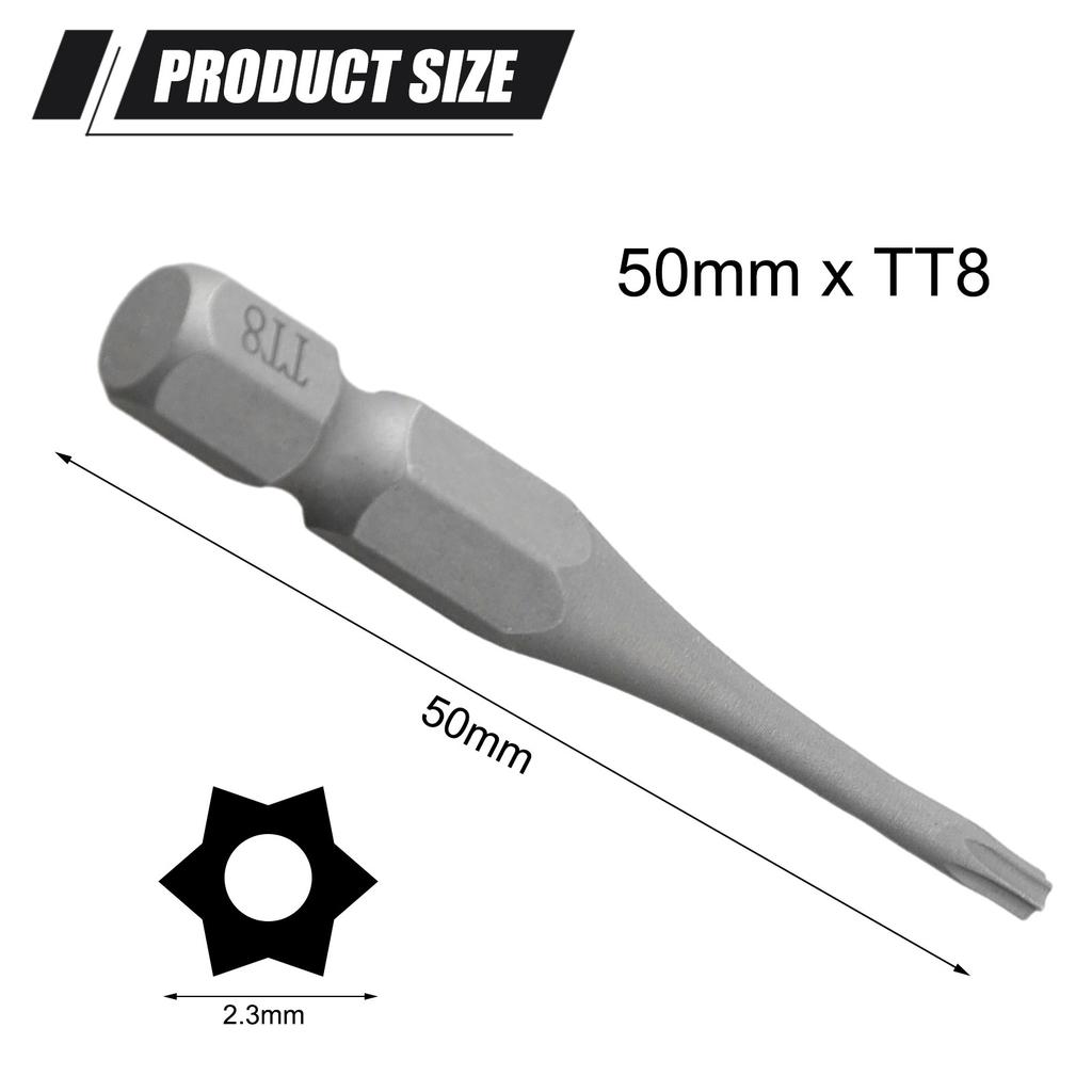 Torx Security Head Screwdriver Bit 1/4 Inch Alloy Steel