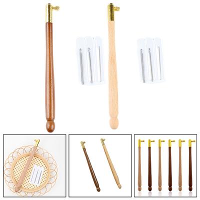 1 Satz Stick-Tambourhaken mit 3 Nadeln, Metallstift, Stickerei, Kreuzstich, Bastelset, französisches Häkeln, zum Selbernähen, Stricken