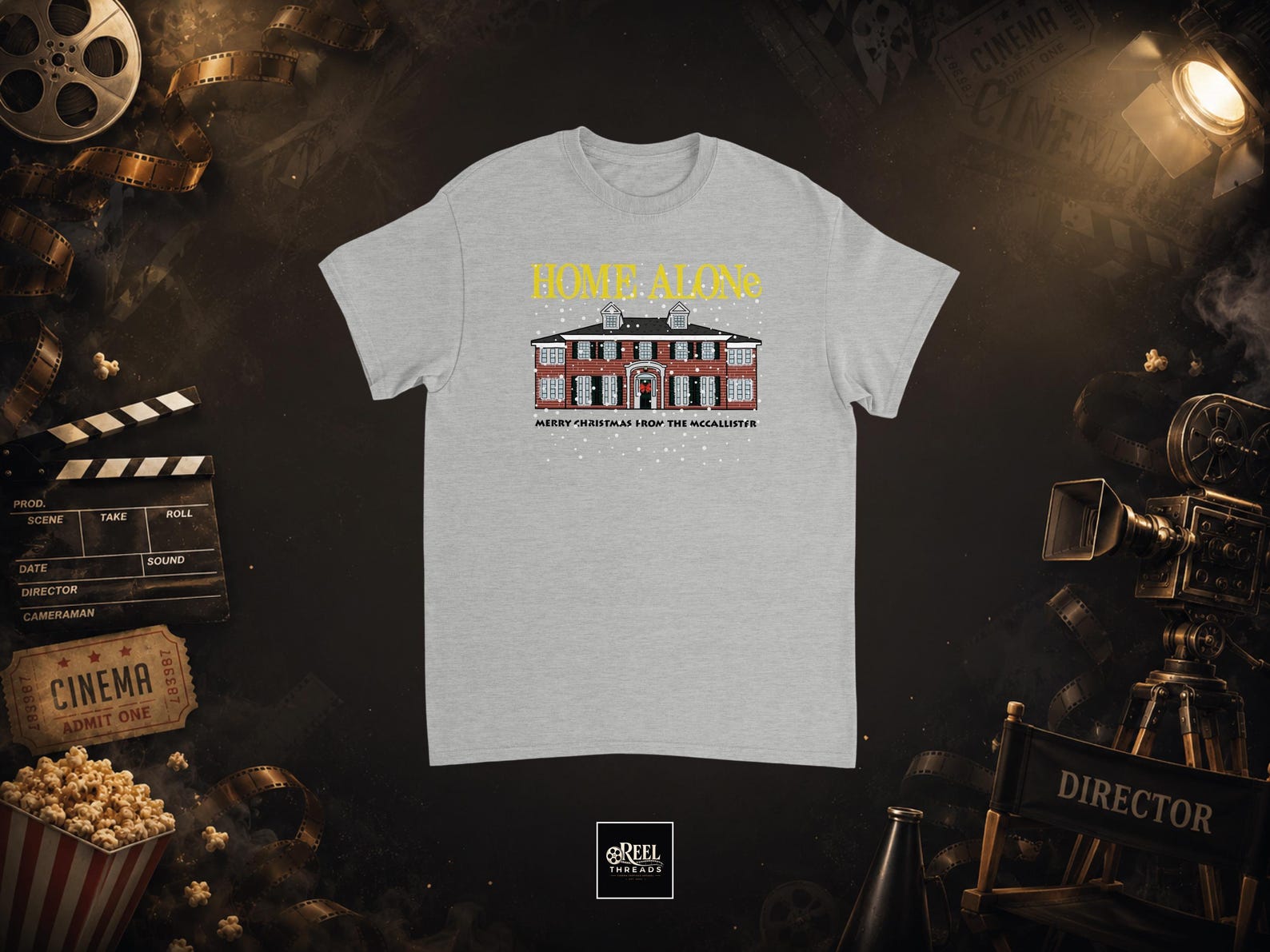 T shirt | Home Alone | Home Alone Shirt | Gift for Christmas | 90s christmas vibes | Retro Christmas Tee | Retro movie tee | Winter T shirt S