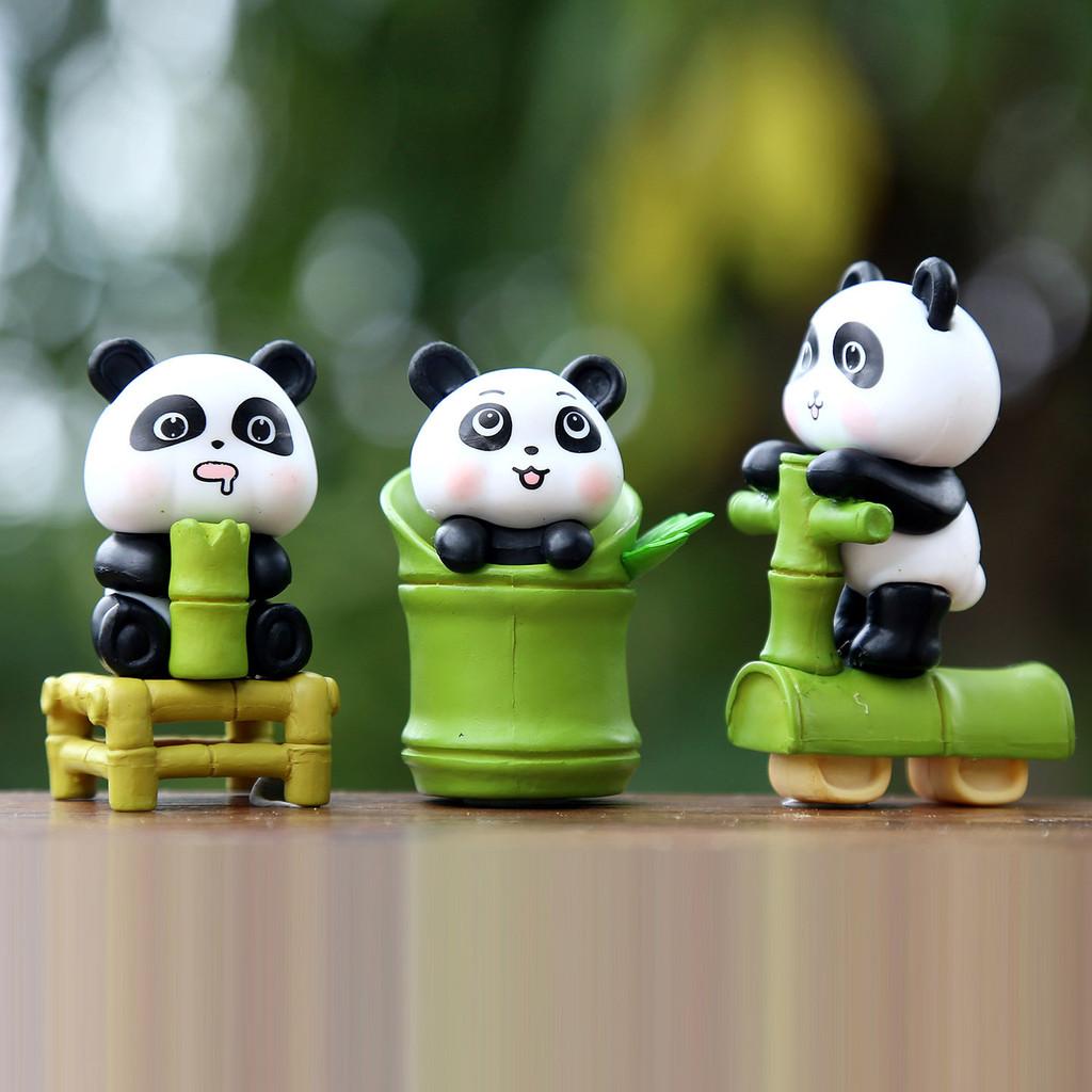 Panda Figure Collectible Pvc Toy With Sensory Development For Kids And Adults