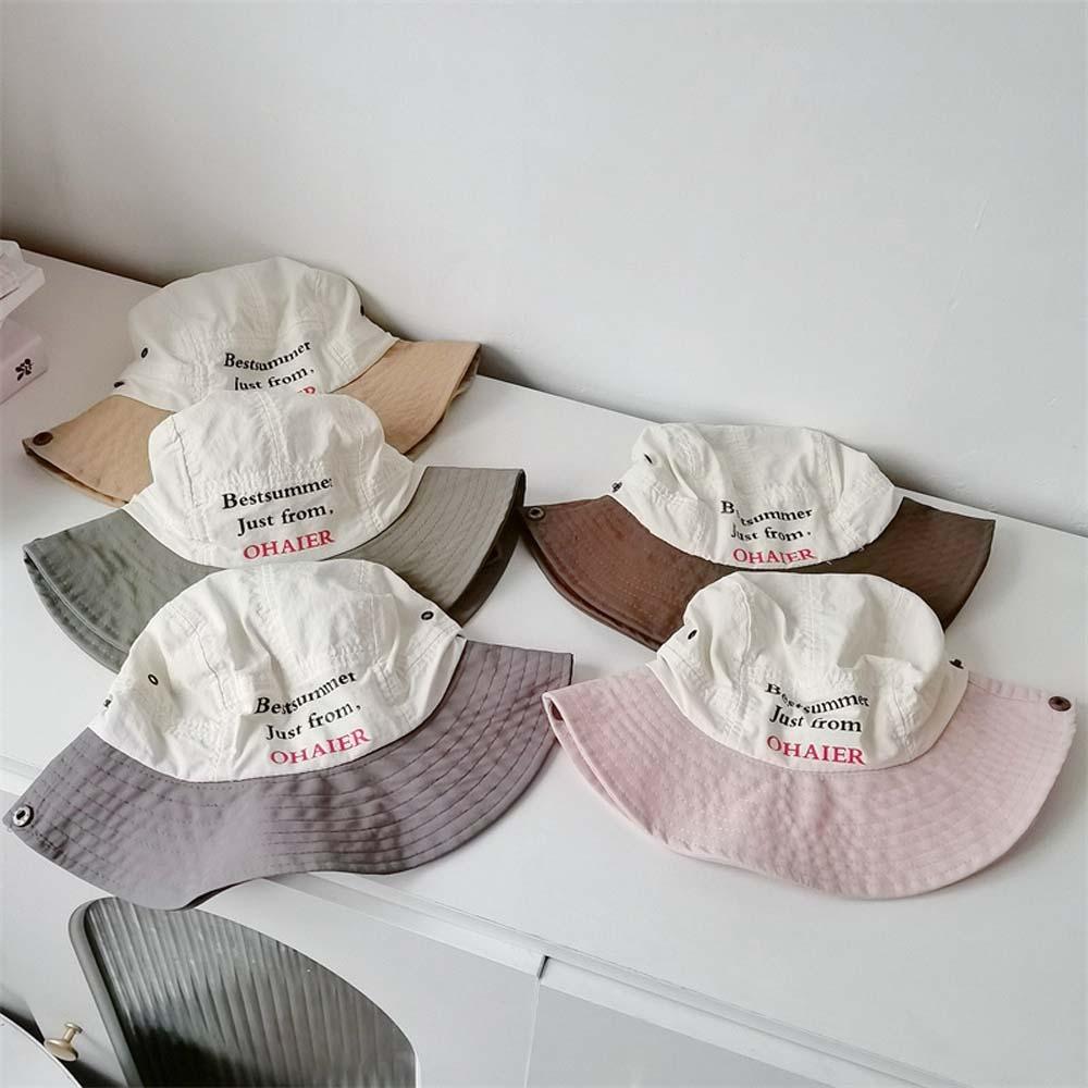 Breathable Summer Kid Sun Hat Comfortable Quick-dry Fisherman Hat Candy Color Bucket Cap Spring