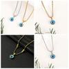Round Eye Twisted Collarbone Choker Twisted Chain Pendant Chain Necklace Demon Eye Necklace  Gift