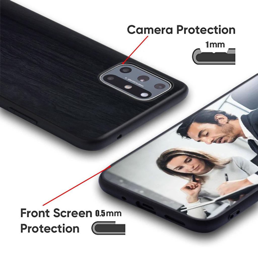 Holzmaserung Ineinandergreifende Handyhülle für Samsung Galaxy S22 Ultra/S23 Plus