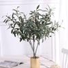 4 Gabeln Simulation Olivenzweig Künstliche Pflanzen Für Café Hochzeit Zuhause Blumenarrangement Dekoration Fotografie Requisiten
