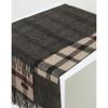 Daks Unisex Reversible Muffler Gray Check Pattern Cashmere Blend Dcmu6fe86g2