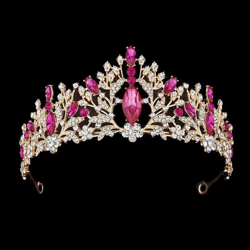 European and American Bride Crown Hair Accessories Crown Dress Accessories  Wedding Styling Headwear for Women